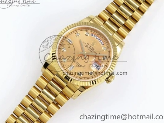 0103 StreetReady Day Date 36 YG TWSF Best Edition YG Diamonds Dial on YG Bracelet A 1616